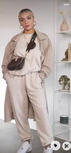 Carica l&#39;immagine nel visualizzatore di Gallery, Tuta donna completo maglia girocollo in cotone manica lunga
