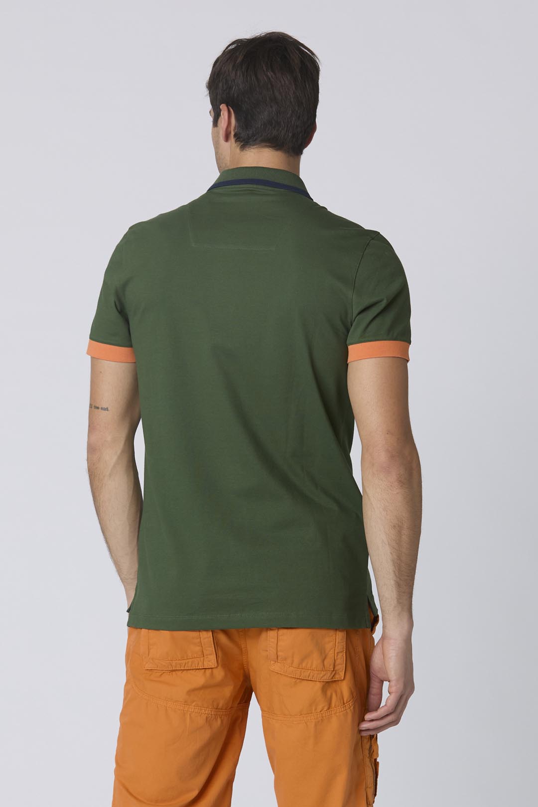 Polo Uomo Aeronautica Militare Frecce Tricolori Verde - Made in Italy