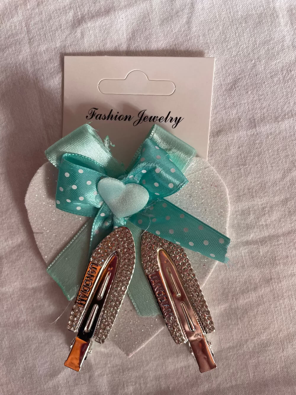 Fermagli Capelli Donna Acciaio con Strass - Set 2 Mollette Eleganti