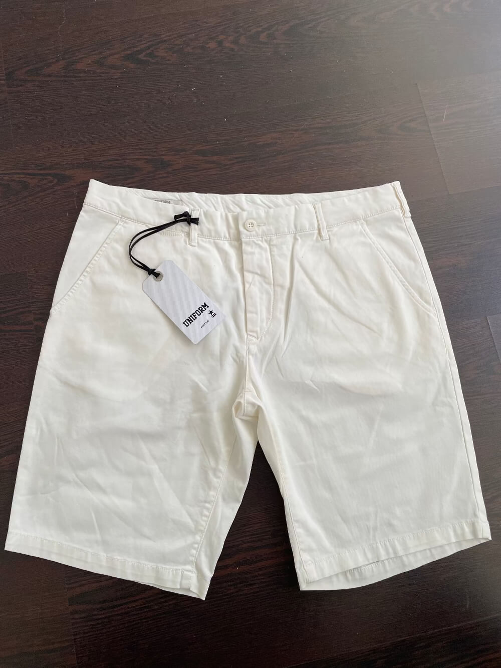 Bermuda Uniform Bianco Uomo - Pantaloncino Cotone Elegante Estate