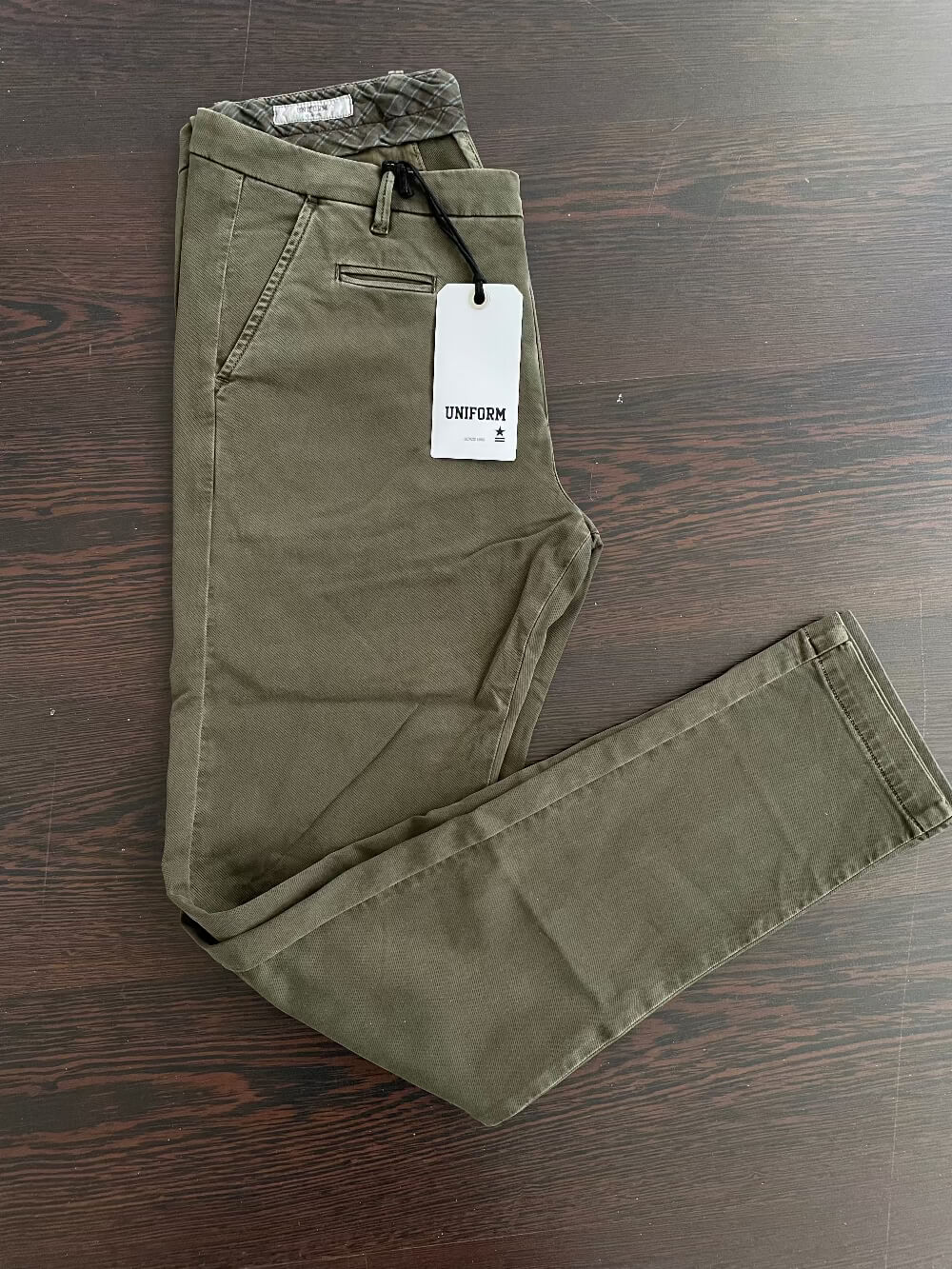 Pantalone Uomo Uniform Charlie Chino Verde Bosco - Sconto 50%