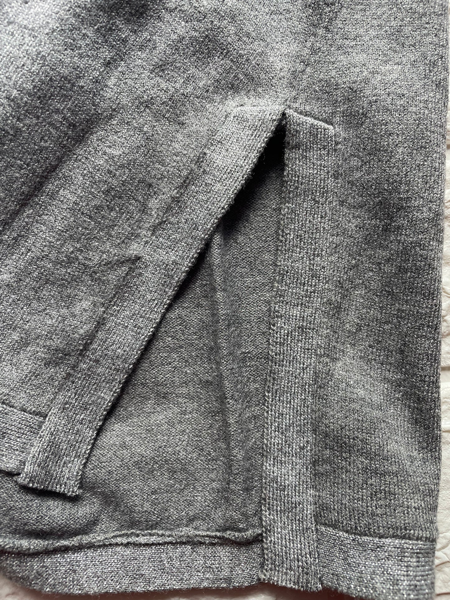 Cashmere Company maglia donna girocollo grigio sc-50% maxi lurex