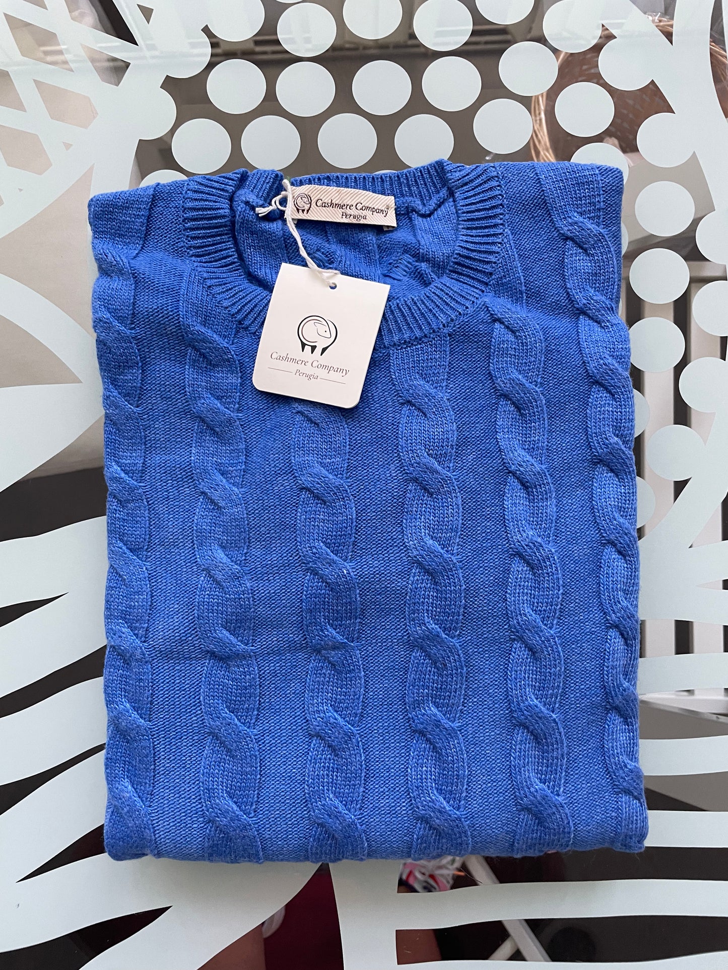 Maglia Donna Bluette Cashmere Company Girocollo Trecce Cashmere Lana