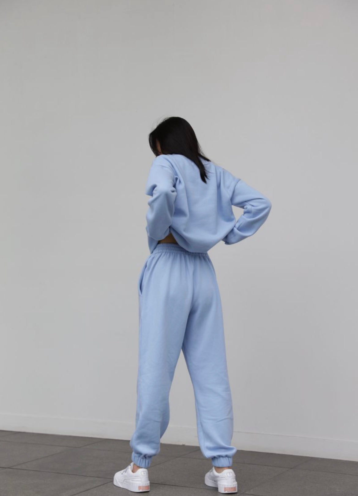 Tuta Donna completo maglia e pantalone Manica Lunga Cotone - Set 2 Pezzi
