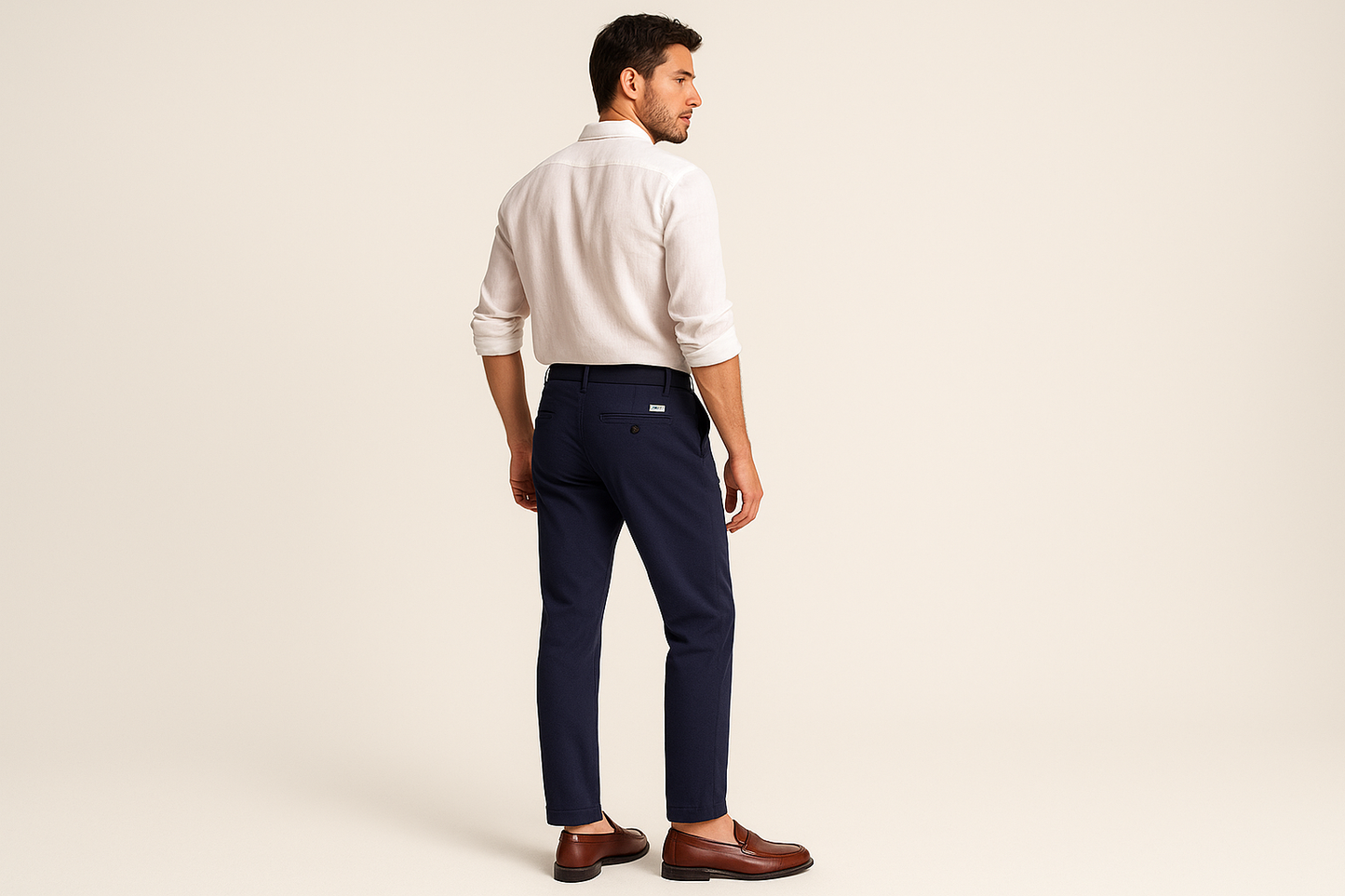 Pantalone Uniform blu navy - vista completa con dettagli posteriori