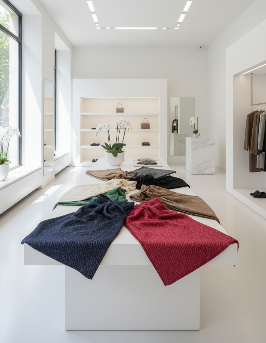 Tutte le stole esposte in negozio