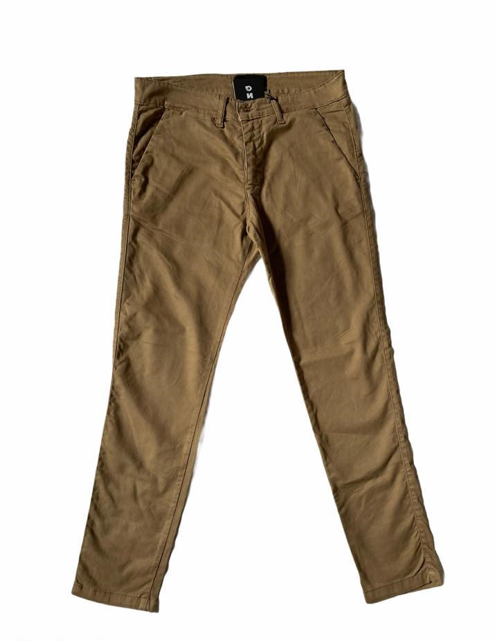 Pantalone Chinos Uomo Slim Fit Cotone - Colore Biscotto Made in Italy