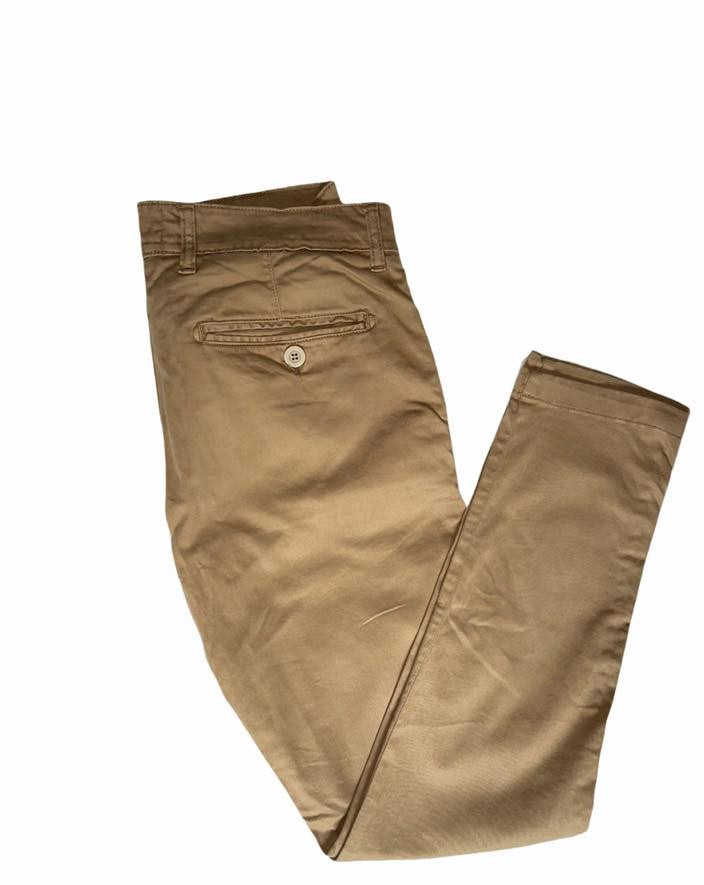 Pantalone Chinos Uomo Slim Fit Cotone - Colore Biscotto Made in Italy