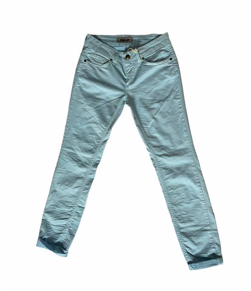 Jeans Donna Azzurro Gamba Dritta Sophie - Skinny Fit Made in Italy