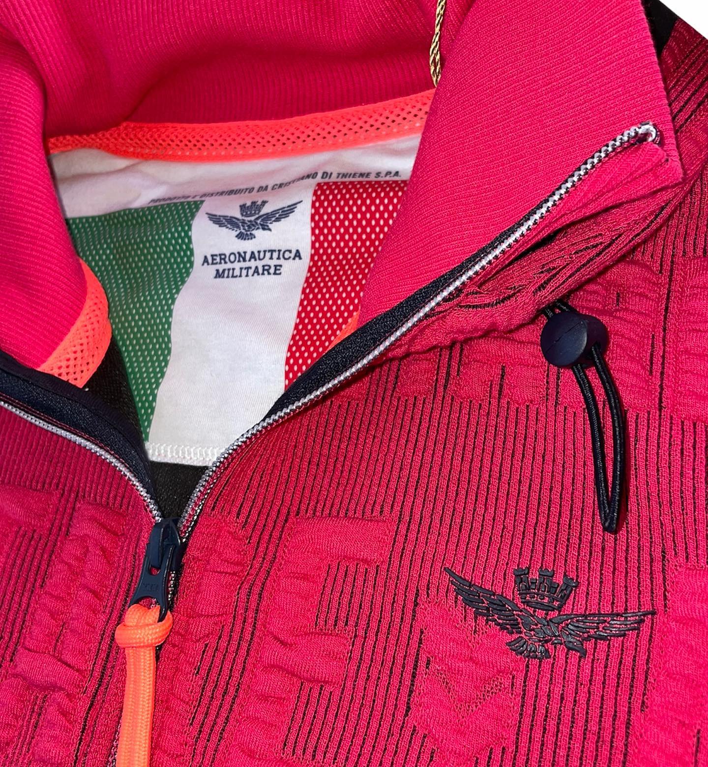Tuta Donna Aeronautica Militare Fuxia - Felpa con Zip + Pantalone - Made in Italy