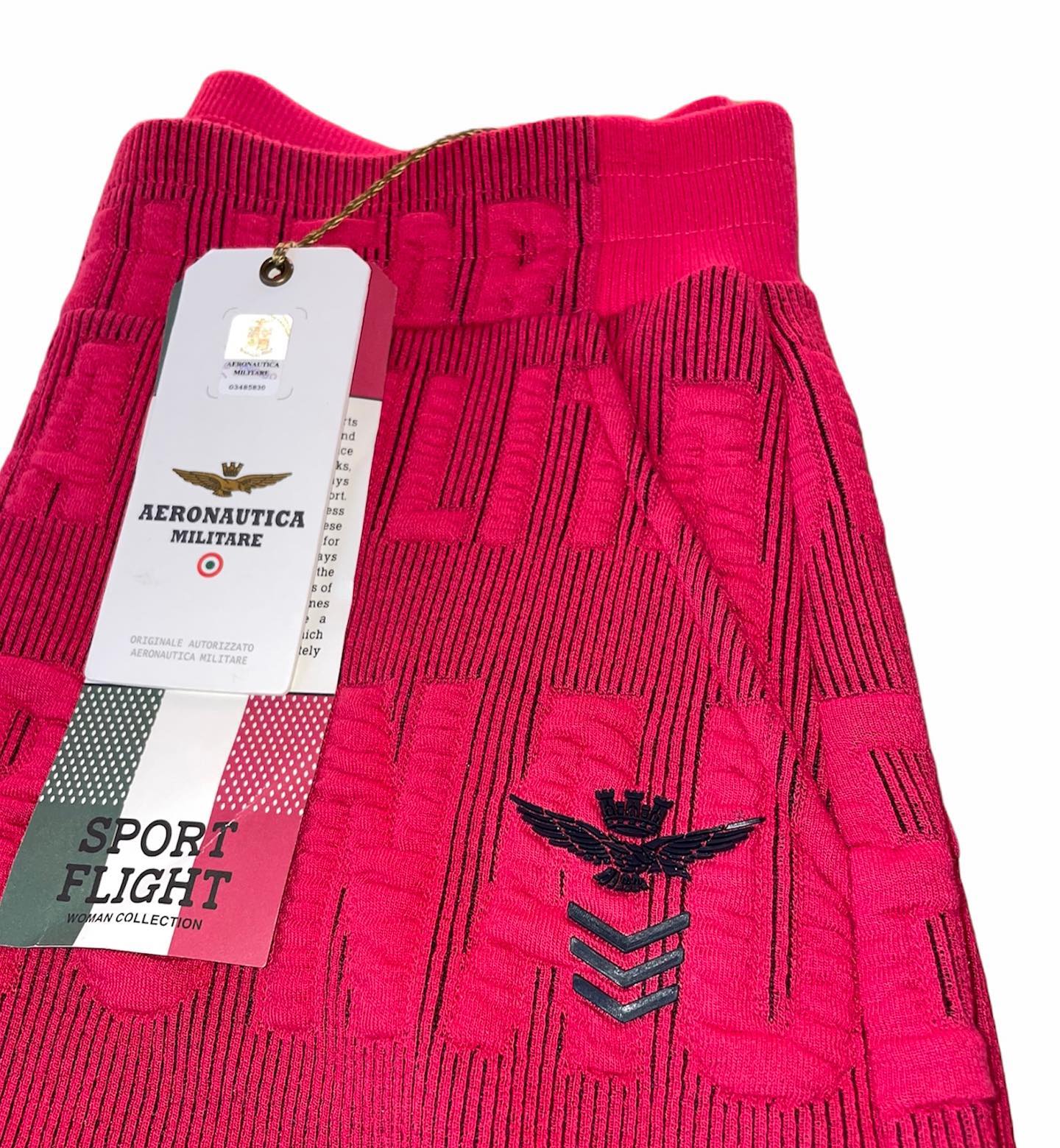 Tuta Donna Aeronautica Militare Fuxia - Felpa con Zip + Pantalone - Made in Italy