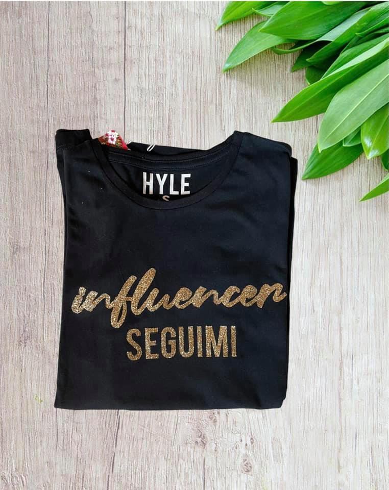 T-shirt Donna 'Influencer Seguimi' - Cotone Made in Italy