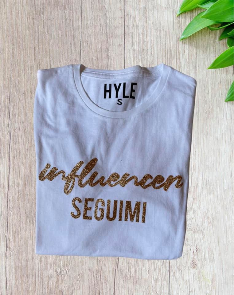 T-shirt Donna 'Influencer Seguimi' - Cotone Made in Italy