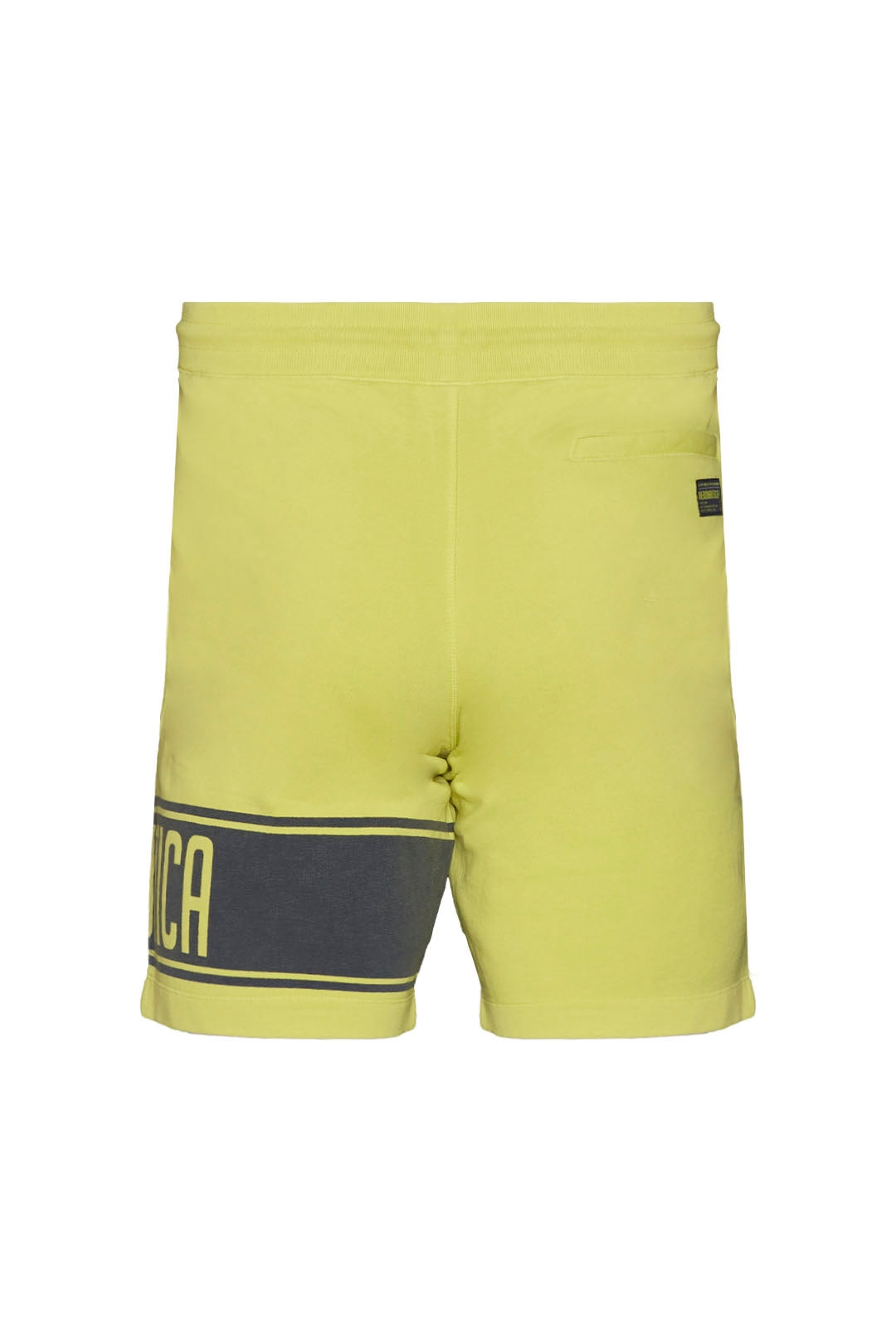 Pantaloncini Uomo Giallo Lime Aeronautica Militare - Bermuda Sportivi Estivi Made in Italy