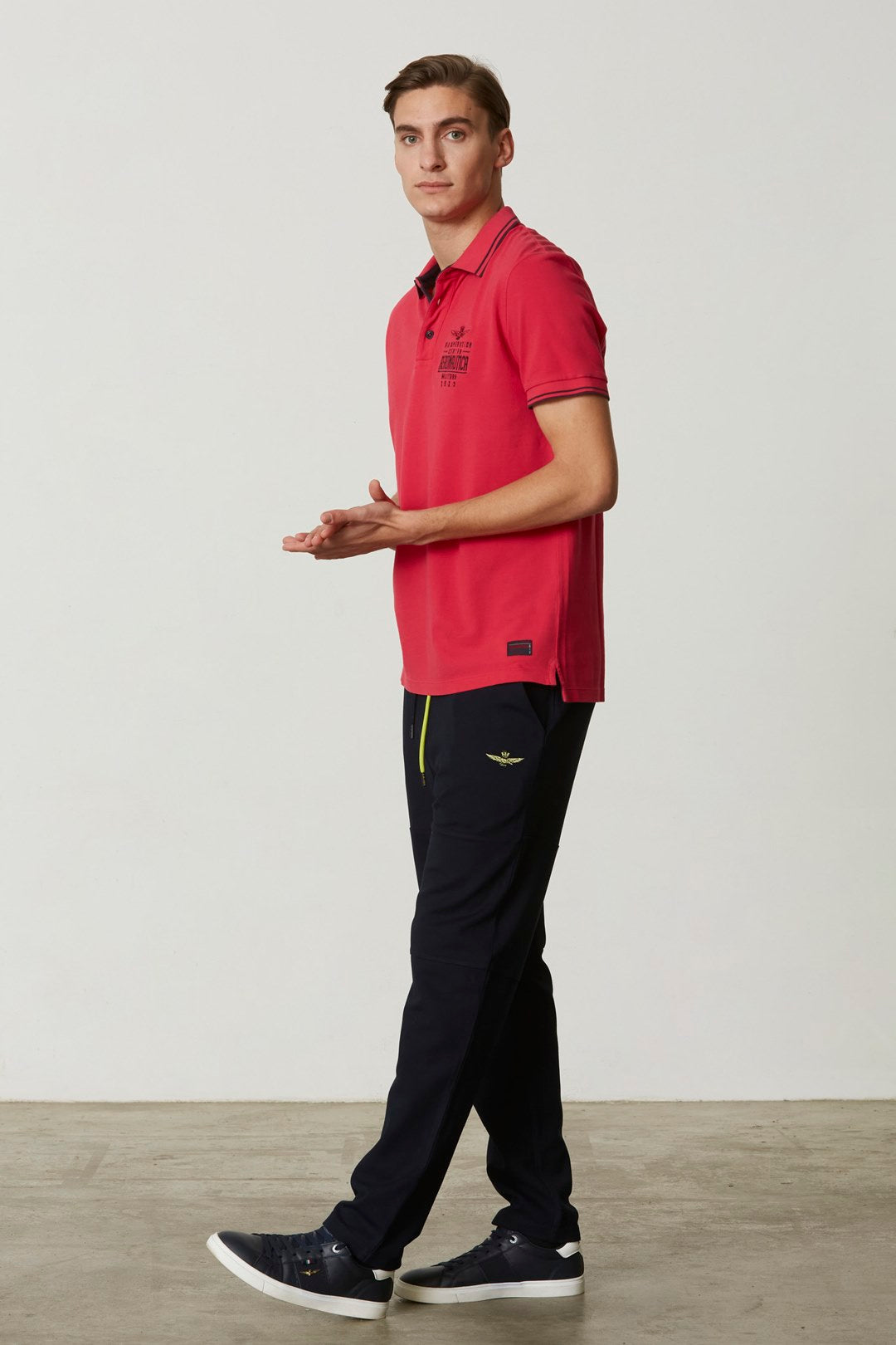 Aeronautica Militare Polo Uomo Rosso Fuxia | Stile Audace e Sconto
