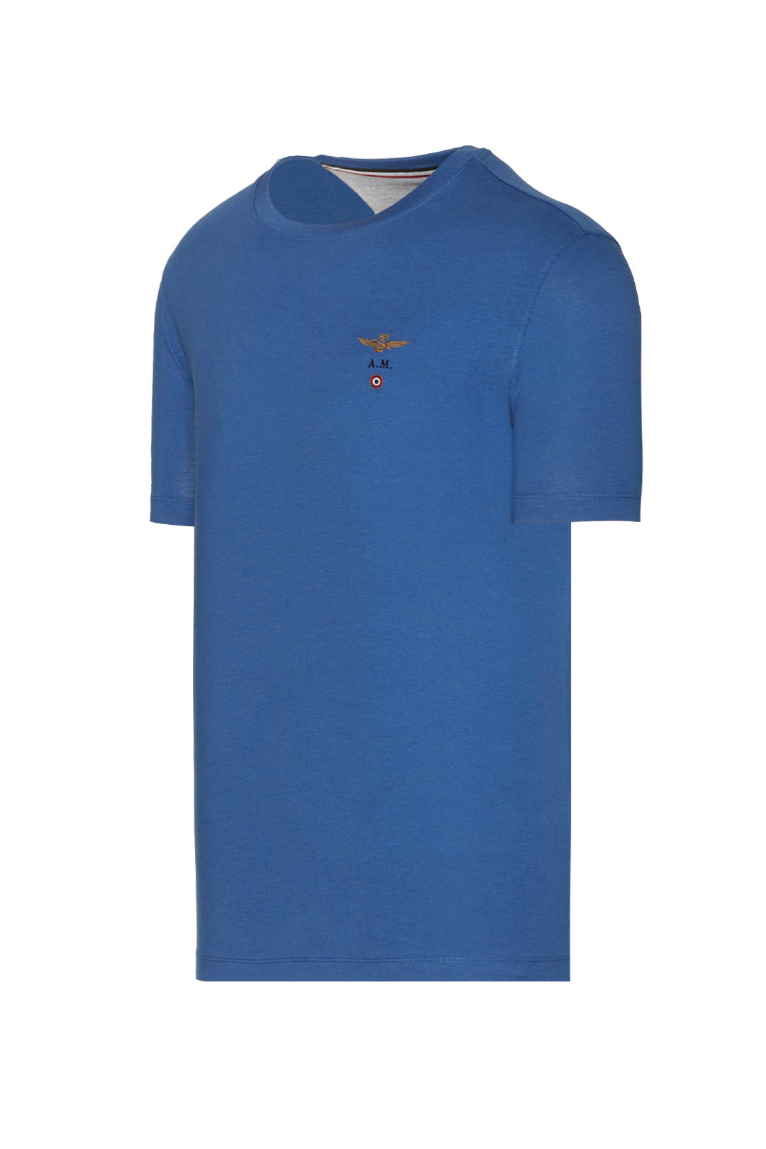 T-shirt Uomo Basic Blu Royal Aeronautica Militare - Manica Corta Cotone Made in Italy
