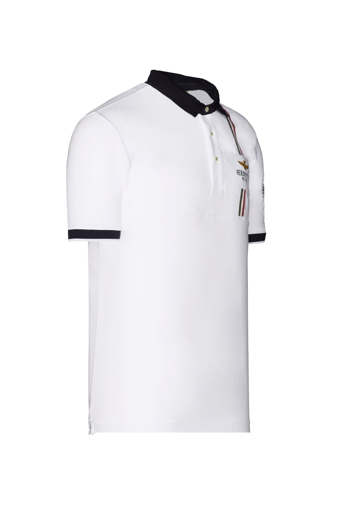 Aeronautica Militare Polo Uomo Bianca SC-50% 4° Stormo Gruppo Caccia | Eleganza e coraggio