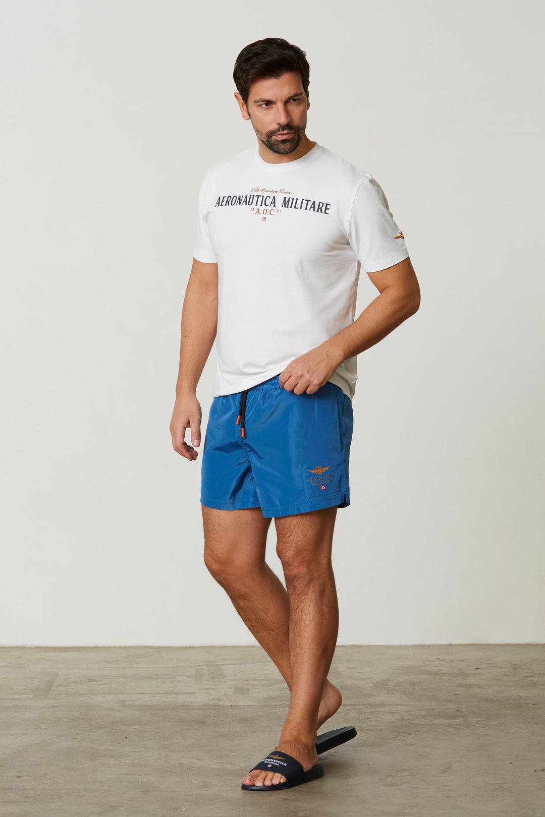 Aeronautica Militare costume mare uomo Azzurro