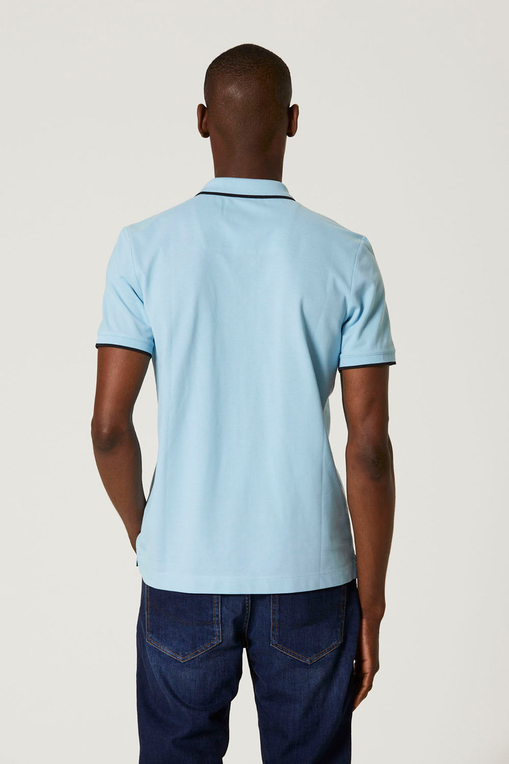 Polo Uomo Azzurro Aeronautica Militare Manica corta cotone