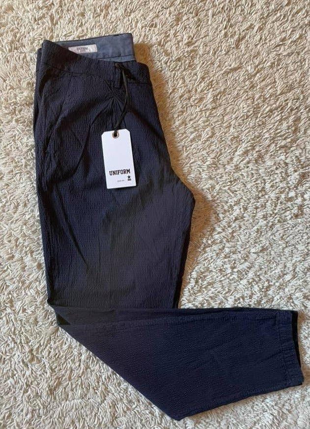 Pantalone Uomo Blu Navy Uniform Taylor - Cotone Martellato -50%
