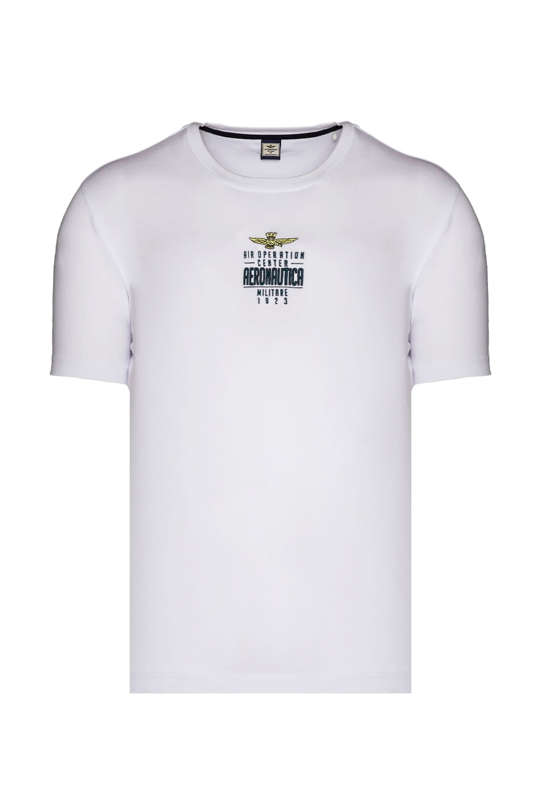 Aeronautica Militare T shirt bianco uomo sc-50% mezza manica