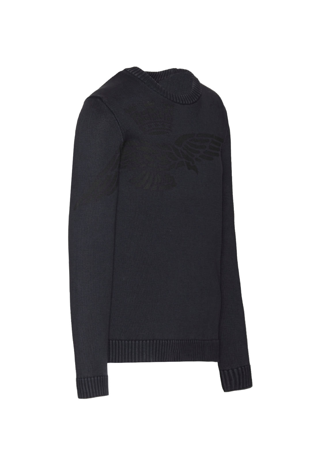 Aeronautica Militare Maglione Uomo Blu Sc-50% manica lunga cotone