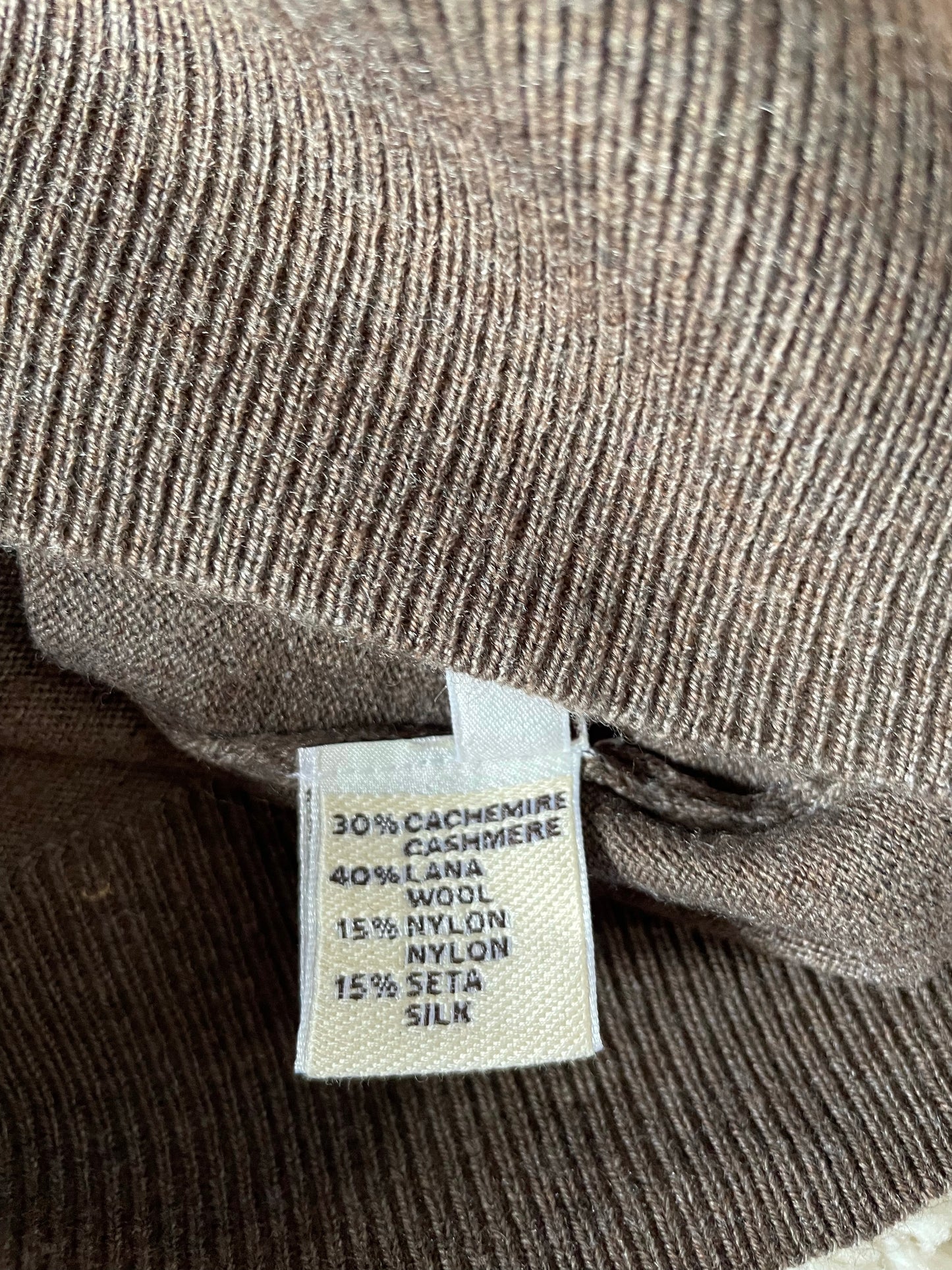 Cashmere Company dolcevita uomo marrone Cashmere lana e seta Made in Italy