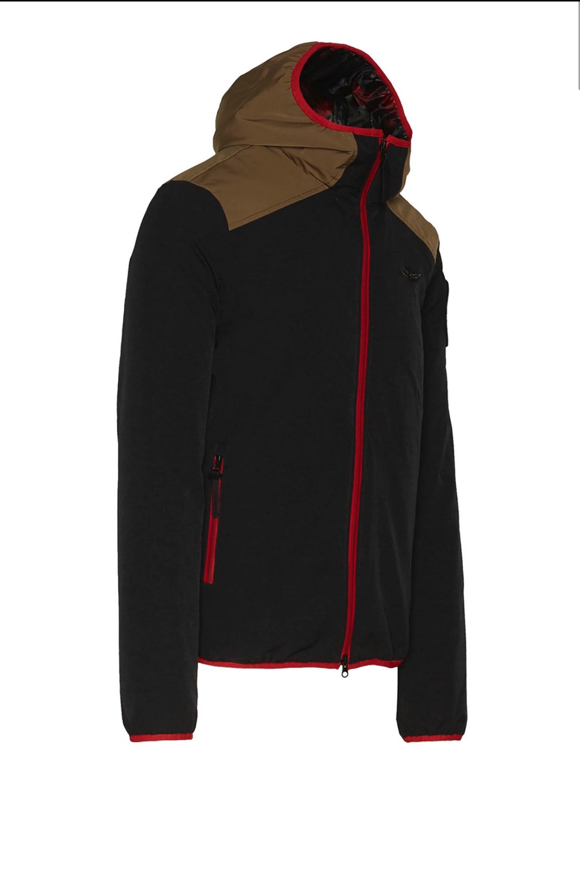 Aeronautica Militare Giubbino Uomo Nero e Verde Militare 6° Stormo SC-50% | Edizione Limitata
