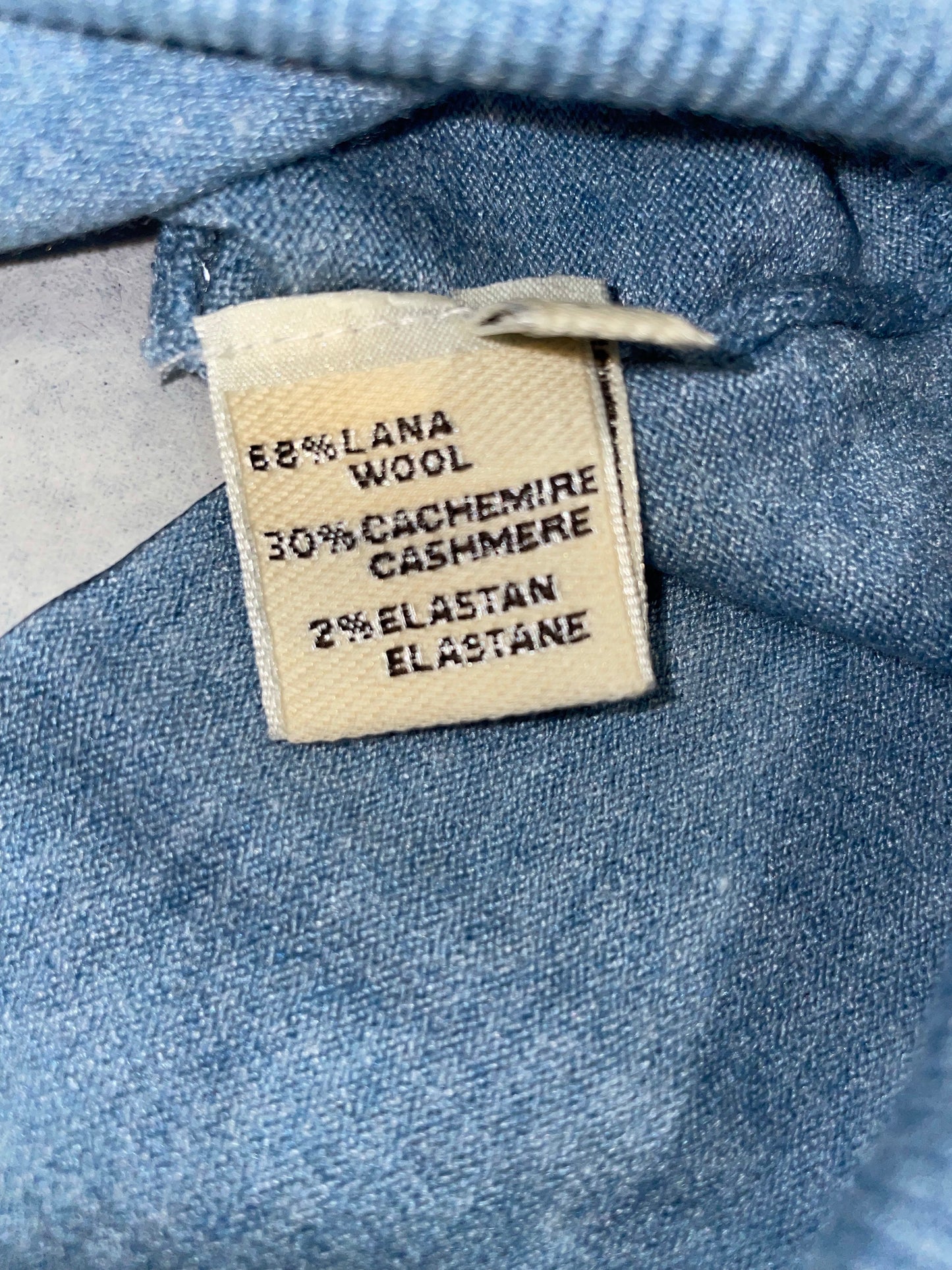 Cashmere Company maglia girocollo uomo azzurro polvere Sc-50% pullover Made in Italy