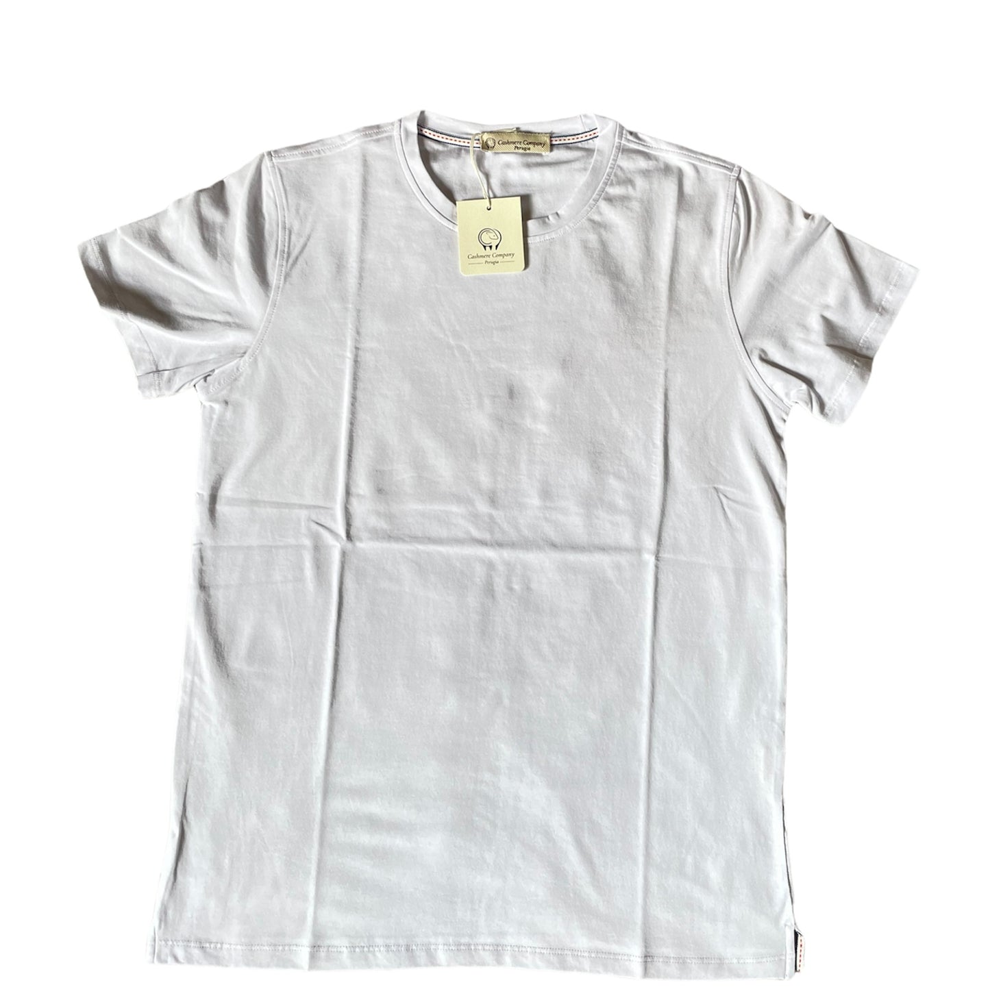 Tshirt Basic uomo Bianco Cashmere Company maglia Jersey manica corta