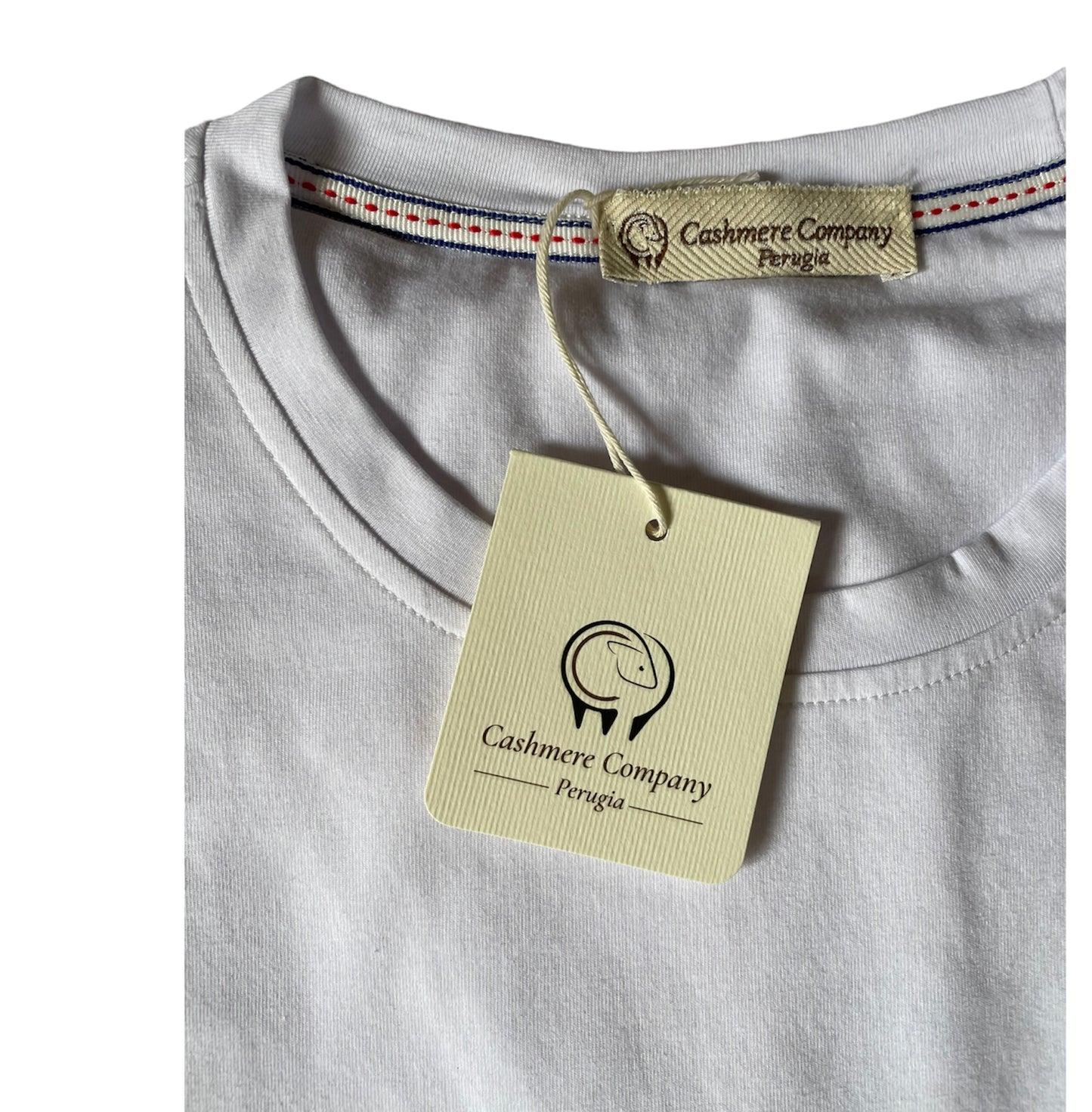 Tshirt Basic uomo Bianco Cashmere Company maglia Jersey manica corta