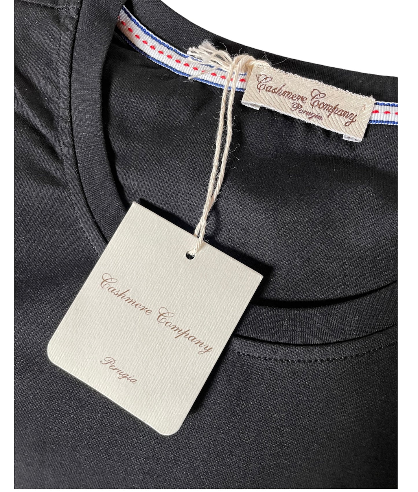 T-shirt basic uomo Nero Cashmere Company maglia cotone manica corta