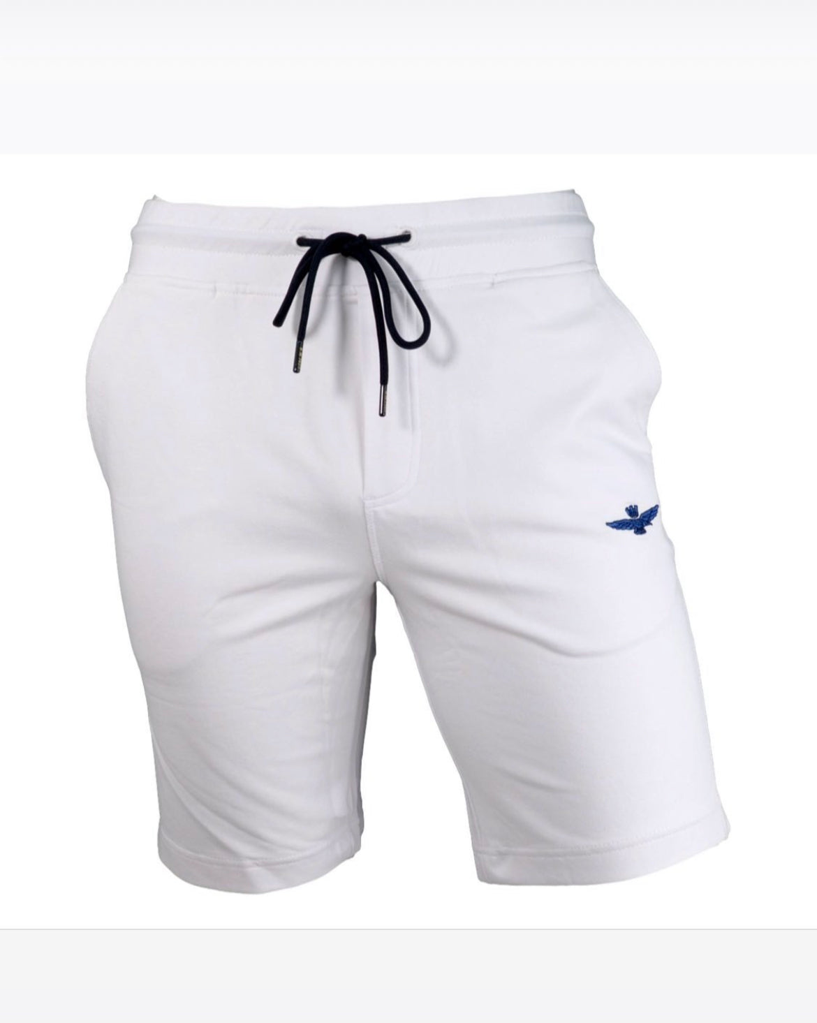 Bermuda Uomo Bianco Aeronautica Militare Felpa Cotone