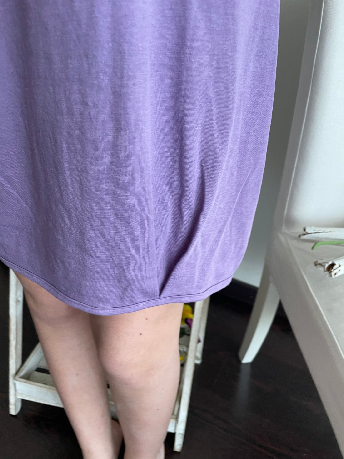 Vestito donna corto abito Stile Positano lino e cotone SC-50% viola o blu Cashmere Company