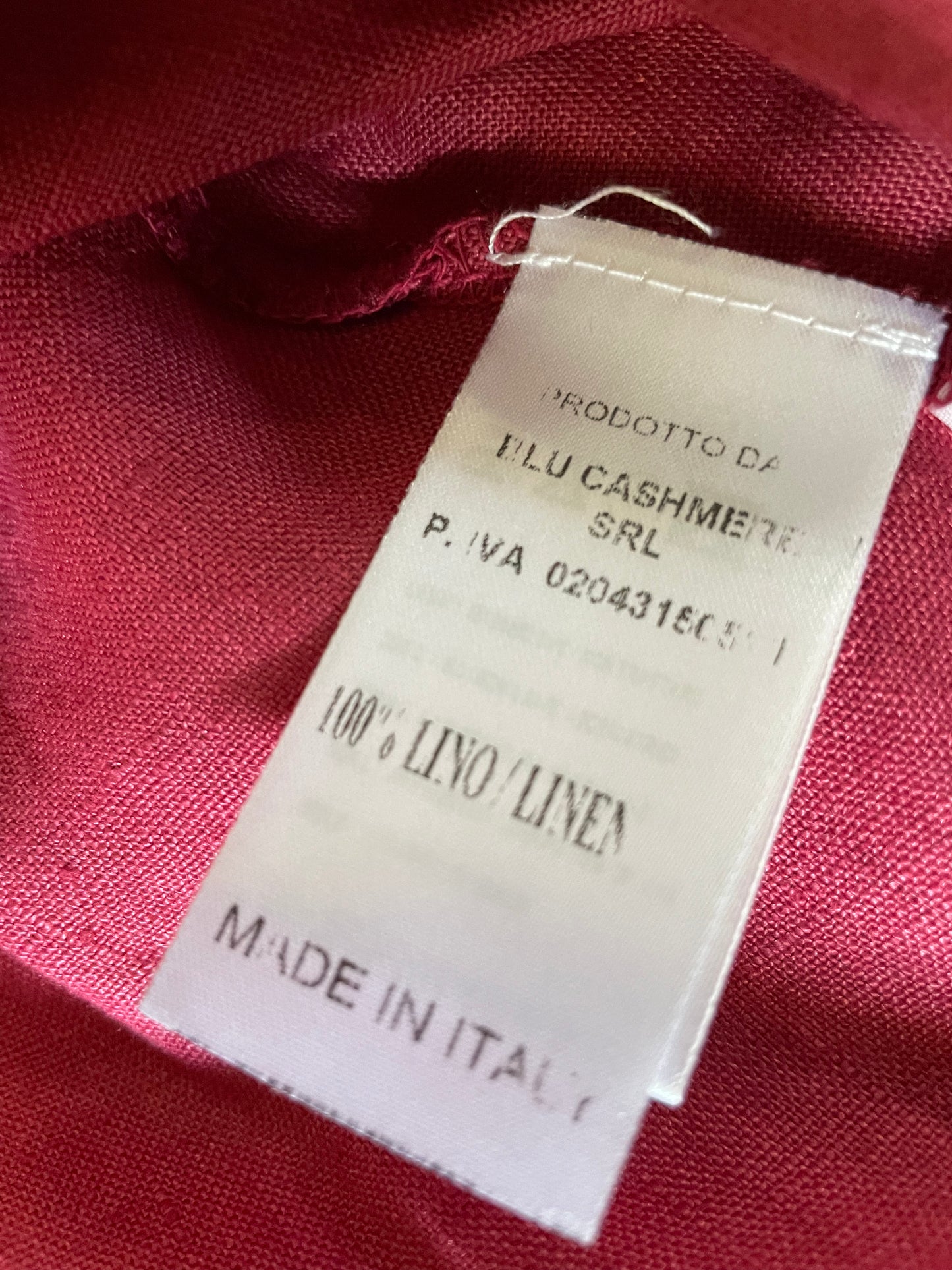 Camicia Donna, Lino Avvitata Azzurra o Fuxia - Sconto 50% - Cashmere Company - Made in Italy - Emme Fashion Store