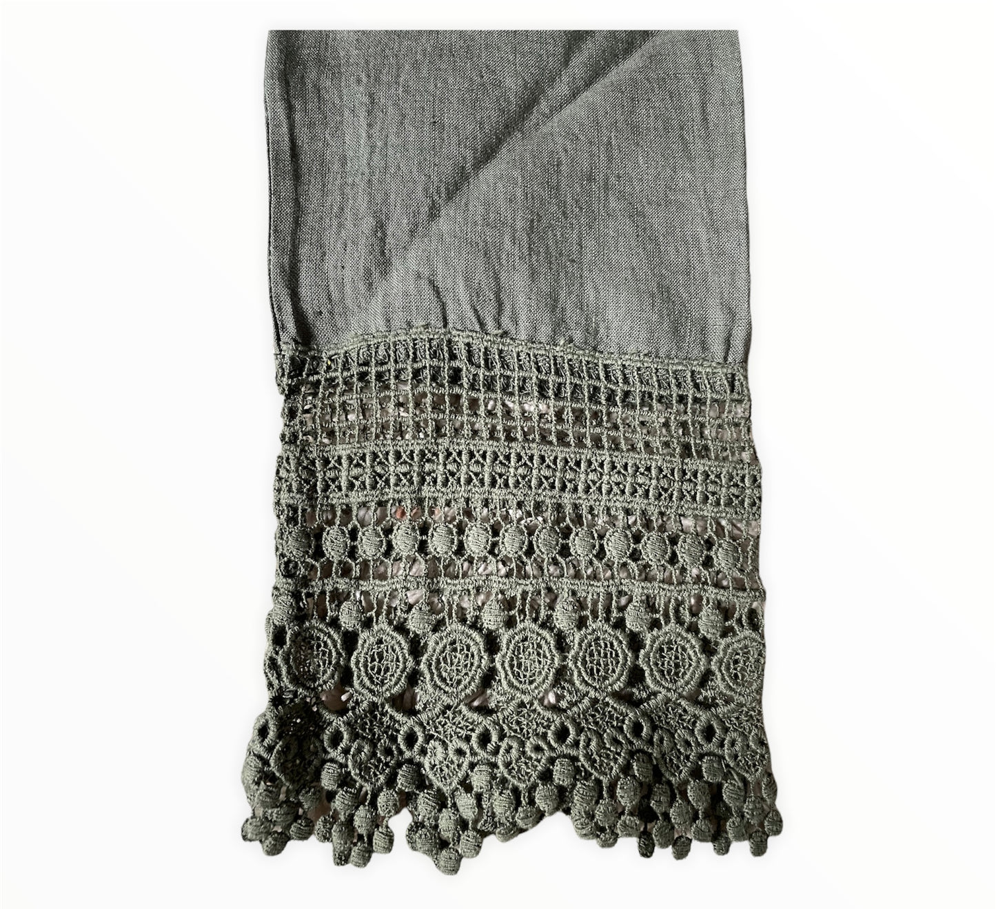 Vestito Donna Corto Lino Stile Positano | Cashmere Company | Pizzo Macramè Cotone