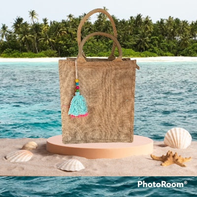 Borsa Mare Donna Summer Bag Juta | Impermeabile