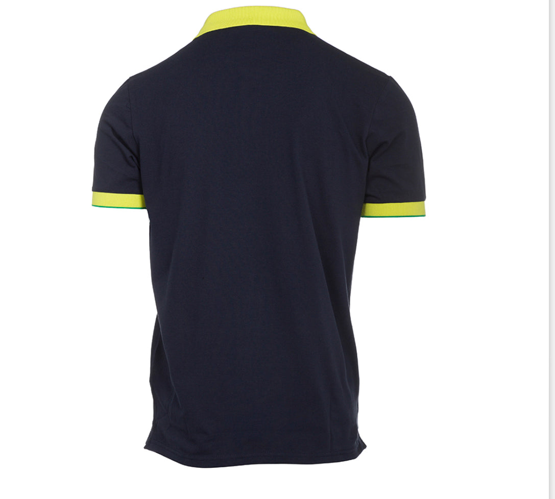 Cashmere Company Polo Uomo Blu Cotone Manica Corta | Eleganza e comfort