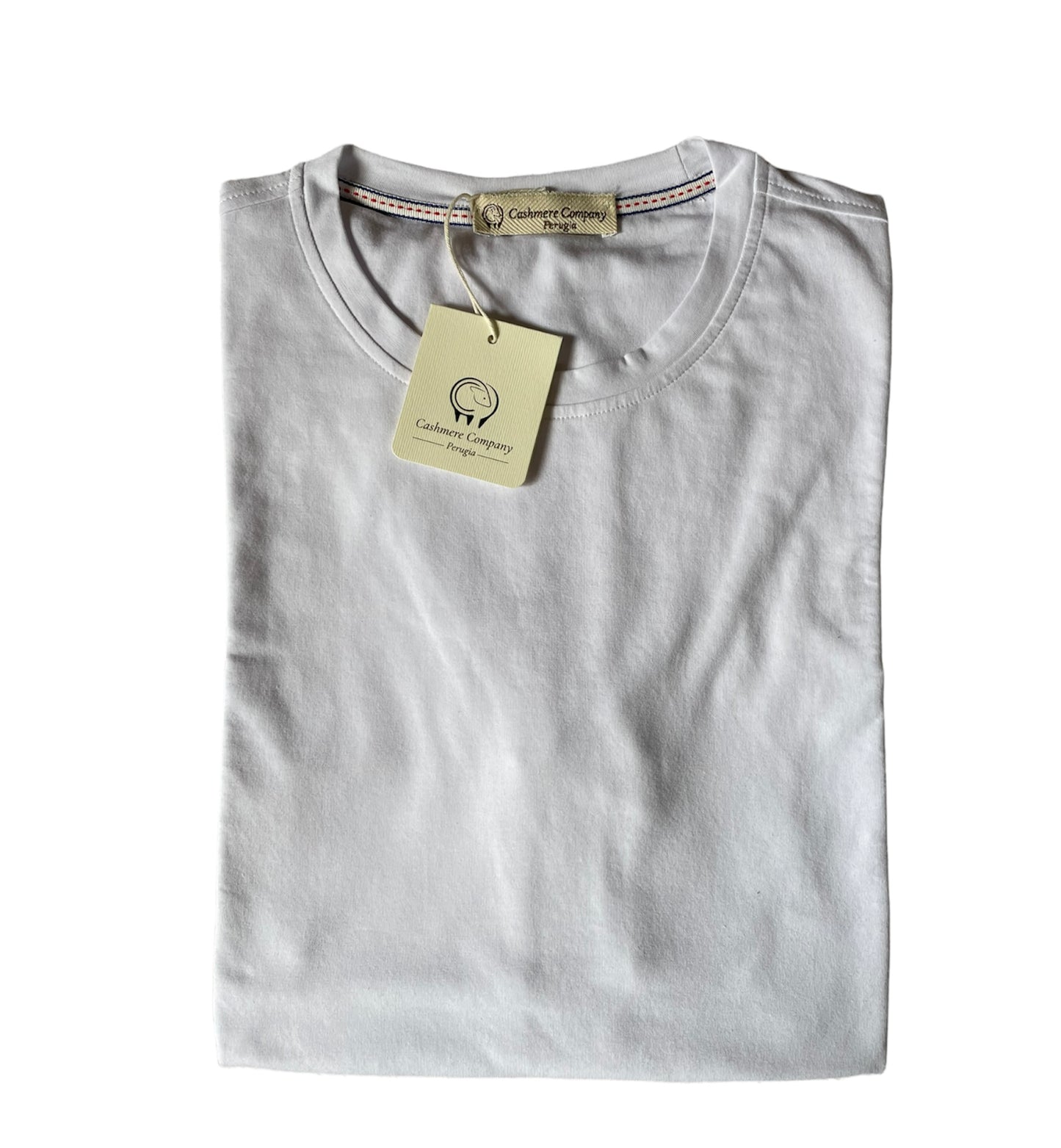 Tshirt Basic uomo Bianco Cashmere Company maglia Jersey manica corta