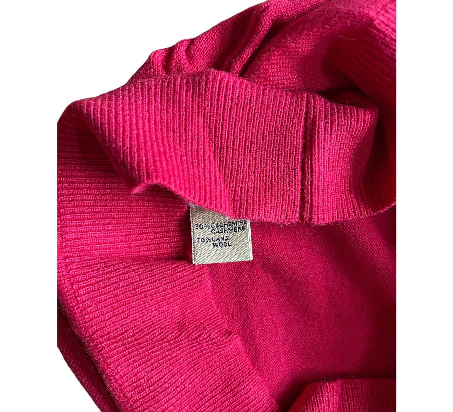 Cashmere Company Dolcevita Donna Fuxia Cashmere Lana - Made in Italy