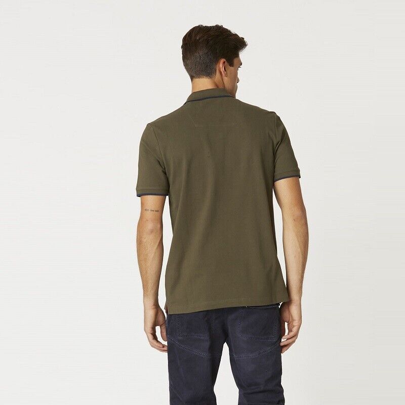 Aeronautica Militare Polo Uomo Verde Militare SC-20% Mezza Manica | Un classico senza tempo a metà prezzo