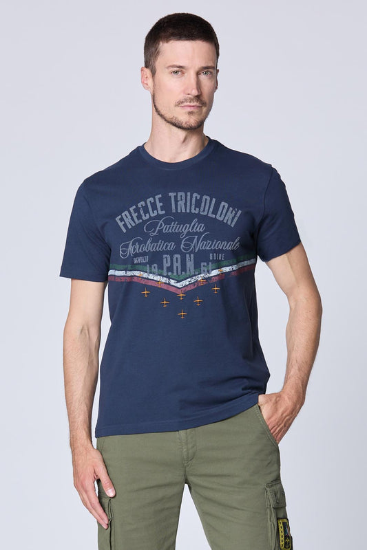 Aeronautica Militare t-shirt uomo blu SC-50% Frecce Tricolori