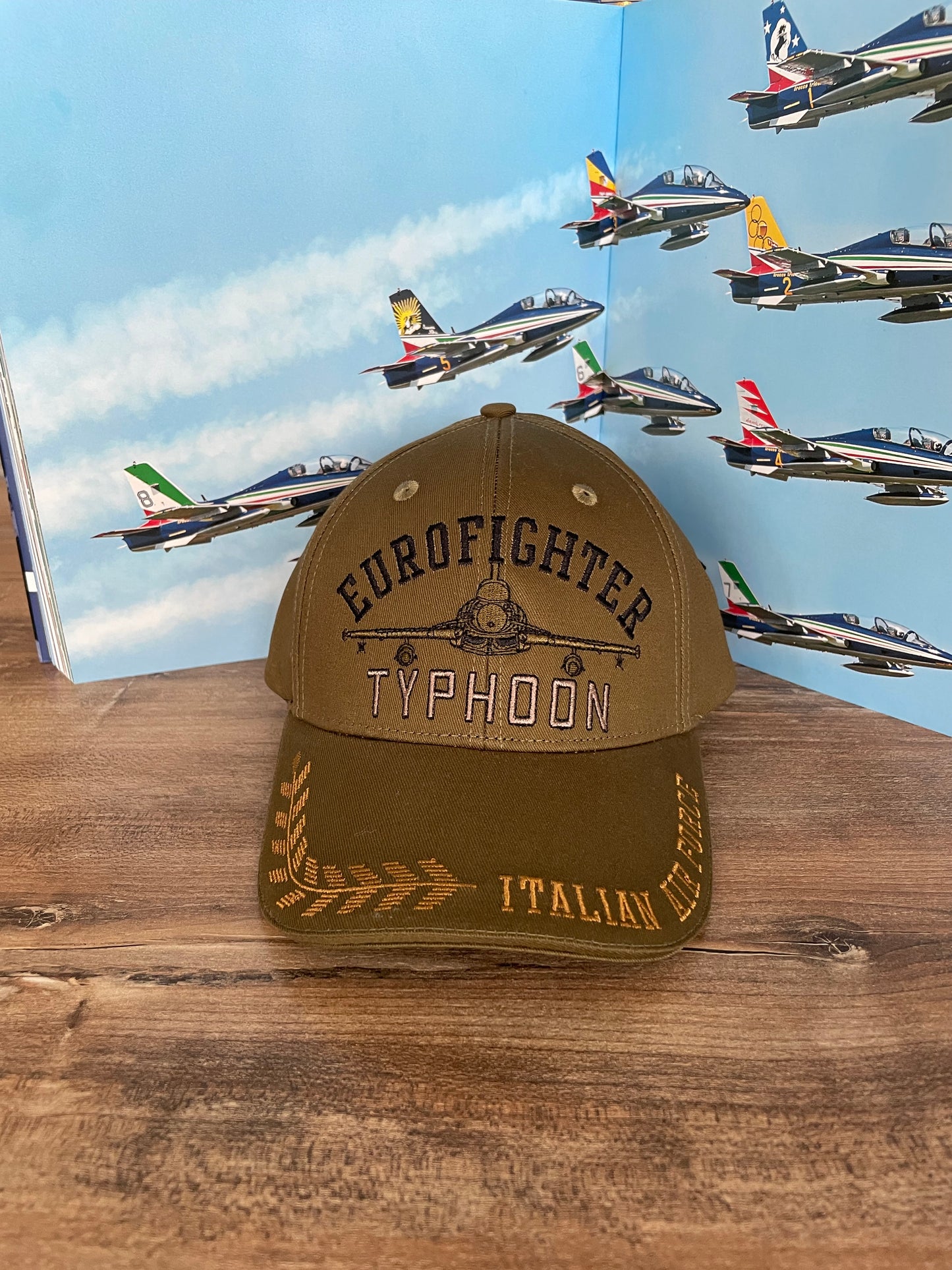 Aeronautica Militare cappello con visiera uomo verde militare