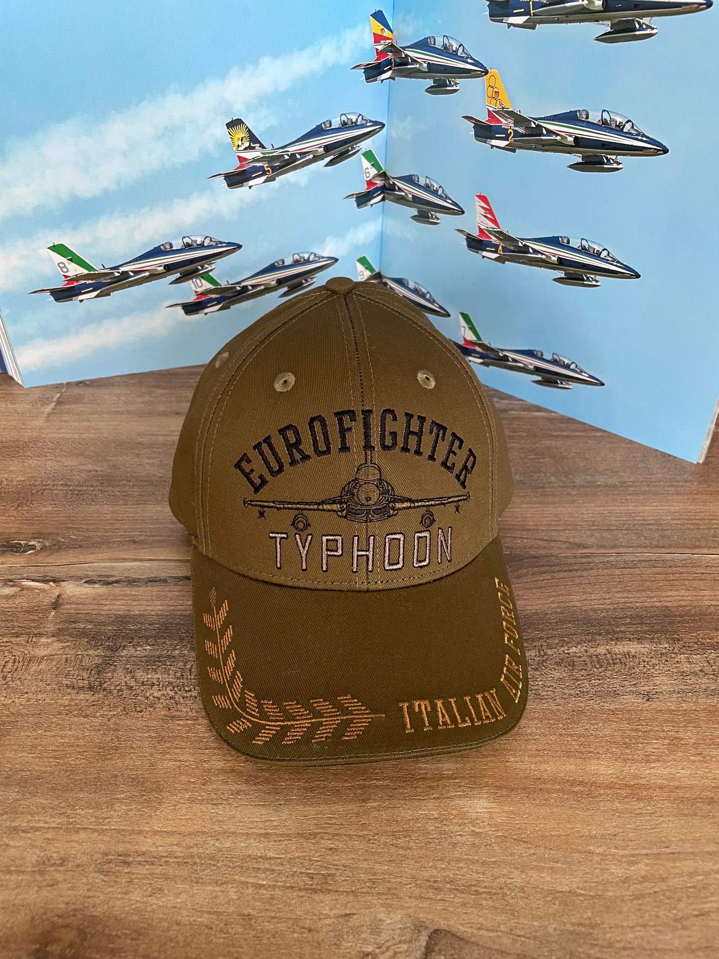 Aeronautica Militare cappello con visiera uomo verde militare