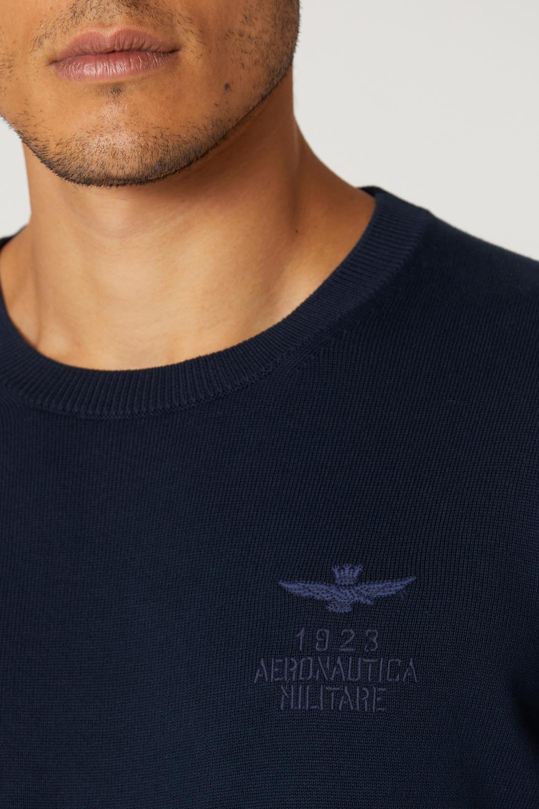 Aeronautica Militare maglia uomo blu in cotone SC50%