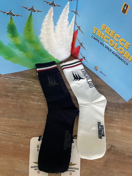 Aeronautica Militare Calzini Uomo Bianchi o blu Frecce Tricolori | Comfort e stile per ogni giorno