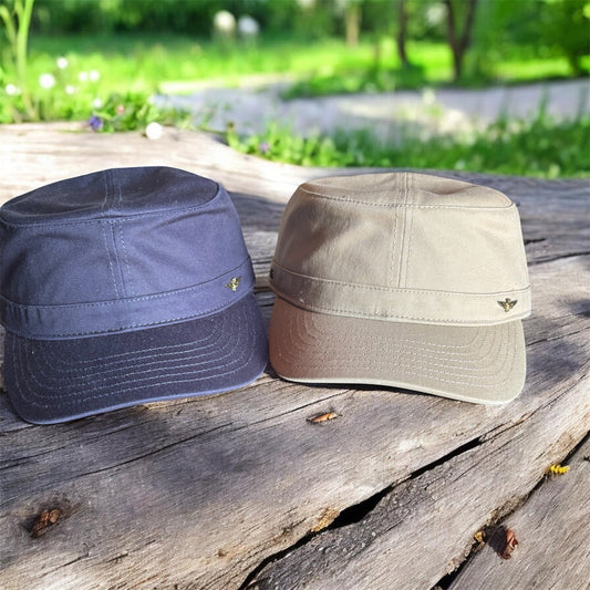 Aeronautica Militare cappello uomo con visiere beige sabbia e blu 