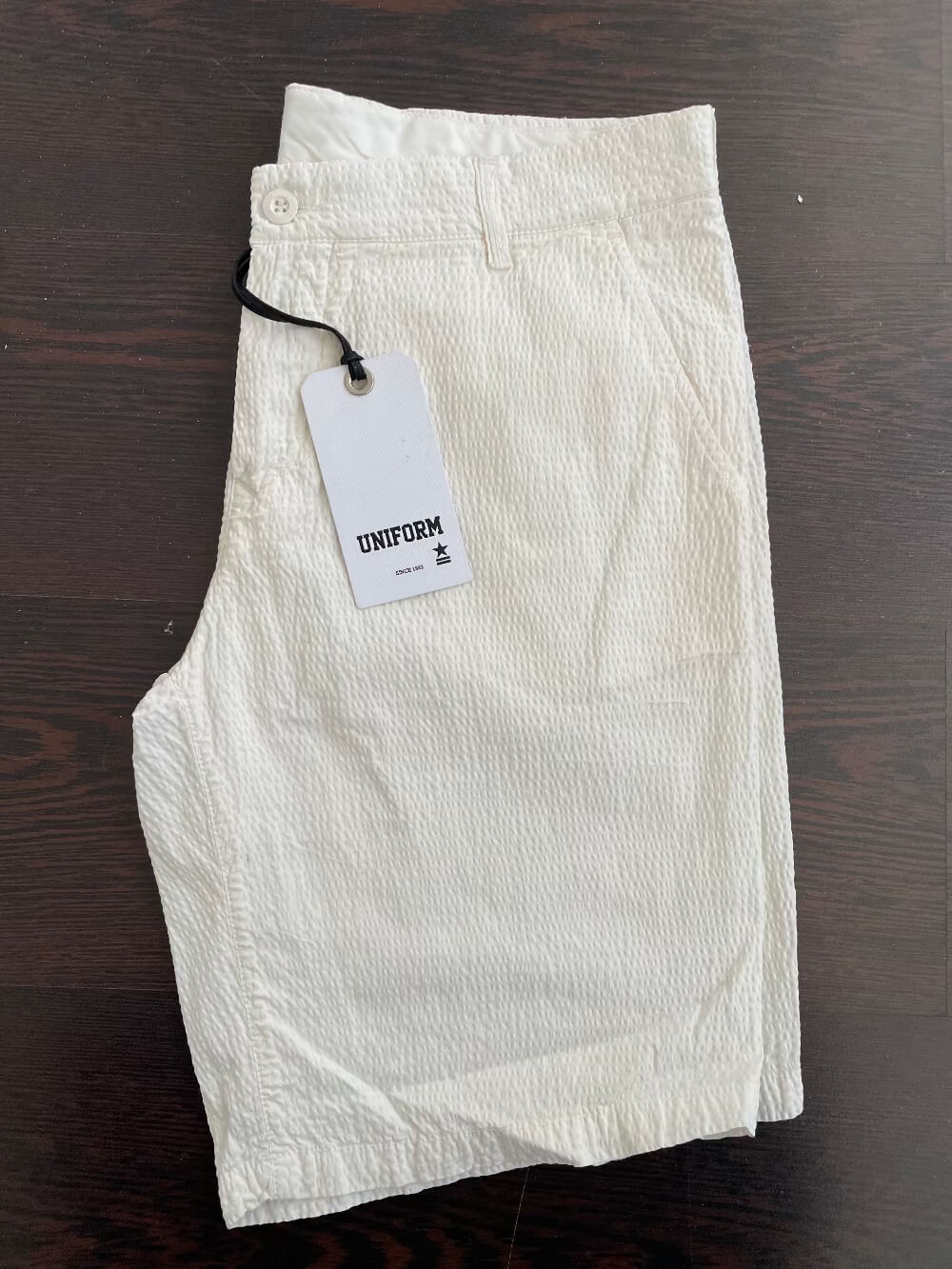 Bermuda pantaloncino uom o bianco cotone Uniform