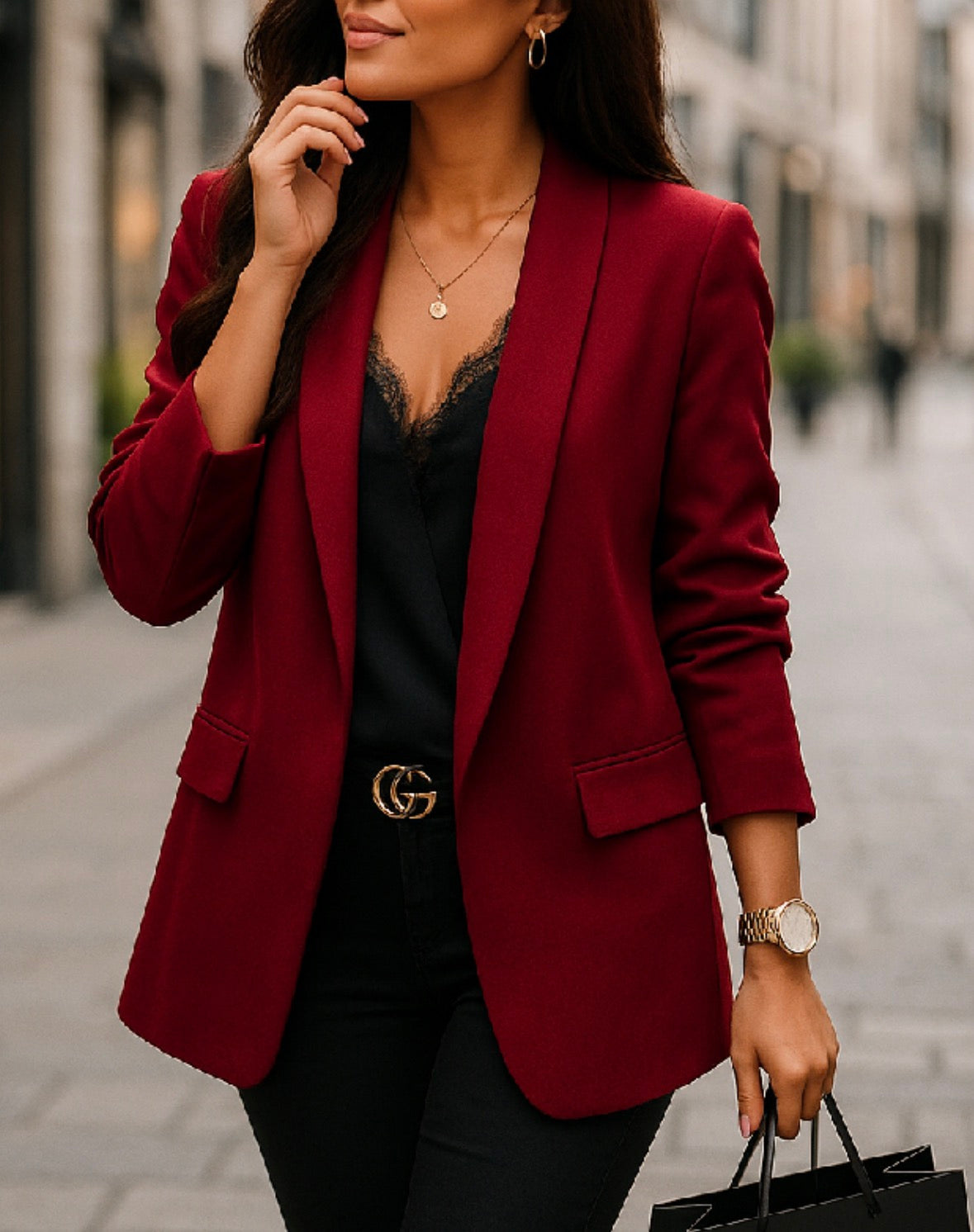 Blazer Donna Elegante - Giacca Professionale slim fit outfit chic ufficio