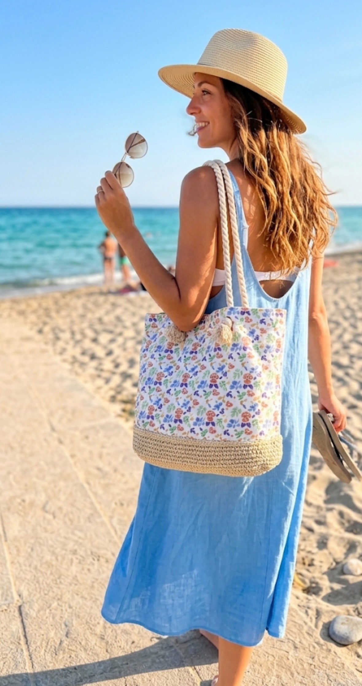 Borsa da Spiaggia Paez – Tote Bag Floreale